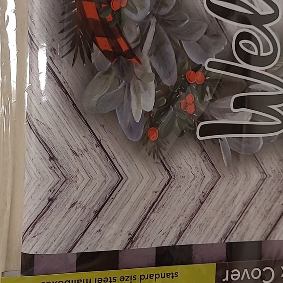 New Welcome Wreath Magnetic Mailbox Cover - Picture 3 of 15